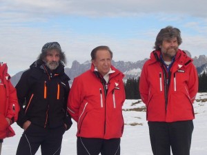 Mauro Corona, Mike Bongiorno e Reinhold Messner